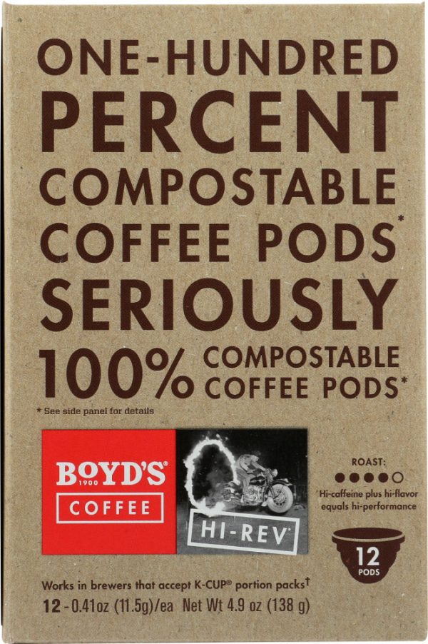 BOYDS: Hi-Rev Coffee Single Cups, 12 pcs Online Sale