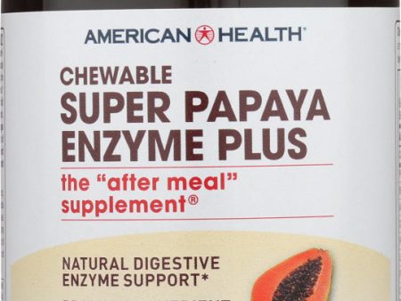 AMERICAN HEALTH: Super Papaya Enzyme Plus Chewable, 180 Tablets Sale