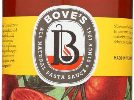 BOVES OF VERMONT: Pasta Marinara Sauce, 24 oz on Sale