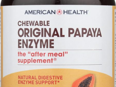 AMERICAN HEALTH: Chewable Original Papaya Enzyme, 600 Tablets Supply