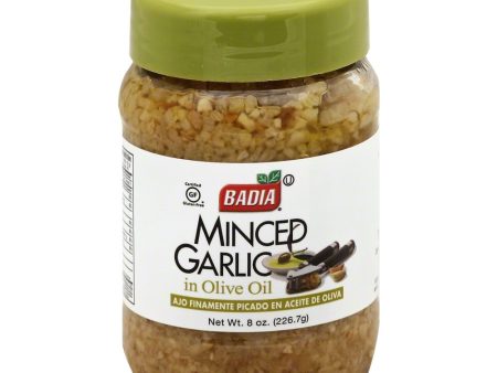 BADIA: Garlic Minced in Oil, 8 Oz Supply