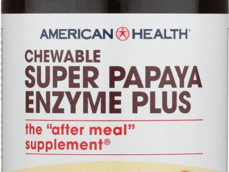 AMERICAN HEALTH: Chewable Super Papaya Enzyme Plus, 90 Tablets Online Hot Sale