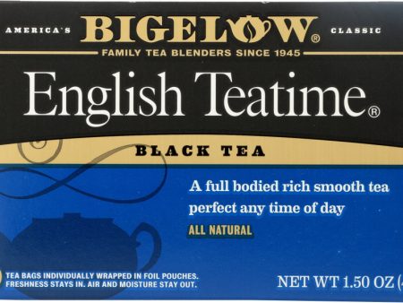 BIGELOW: Tea Black Tea English Teatime, 20 tea bags For Cheap