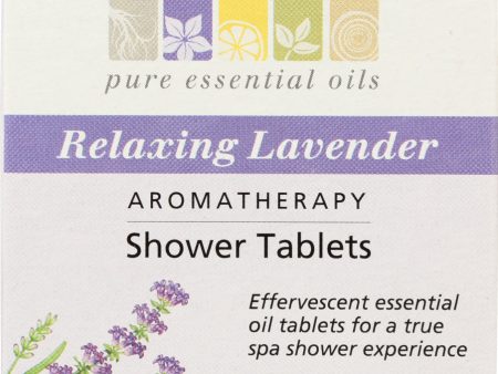 AURA CACIA: Aromatherapy Shower Tablets Relaxing Lavender 3 tablets (1 oz each), 3 oz Online now