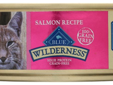 BLUE BUFFALO: Wilderness Adult Cat Food Salmon Recipe, 5.50 oz For Cheap