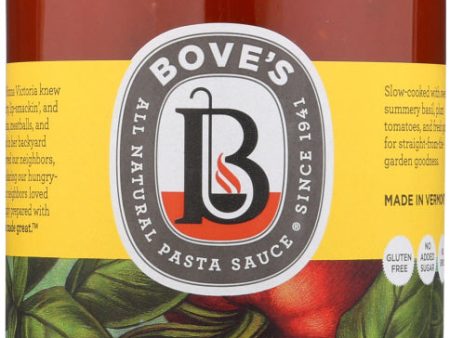 BOVES OF VERMONT: Pasta Basil Sauce, 24 oz Hot on Sale