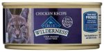 BLUE BUFFALO: Wilderness Adult Cat Food Chicken Recipe, 5.50 oz For Sale