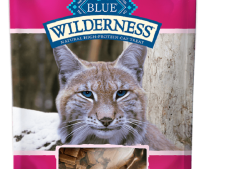 BLUE BUFFALO: Wilderness Chicken and Salmon Cat Treats, 2 oz Online Hot Sale