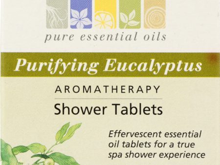 AURA CACIA: Aromatherapy Shower Tablets Purifying Eucalyptus 3 tablets (1 oz each), 3 oz Online