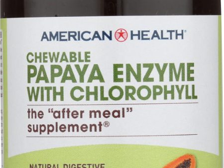 AMERICAN HEALTH: Papaya Enzyme with Chlorophyll Chewable, 100 Tablets Online Sale