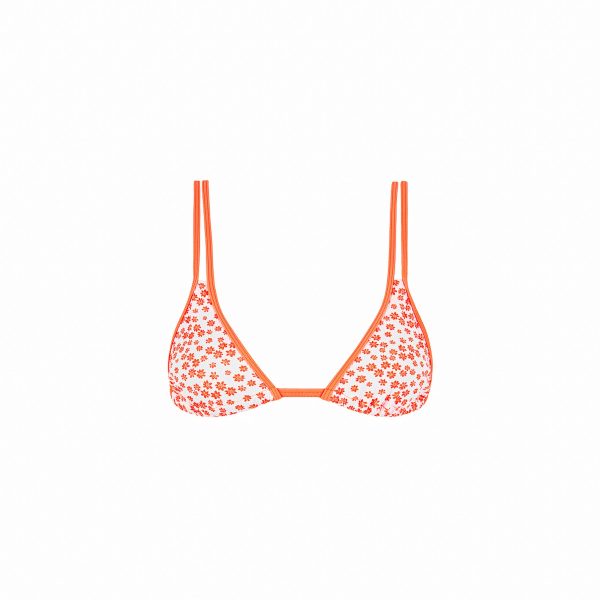 Twin Strap Bralette Bikini Top - Orange Fantasy Online Hot Sale