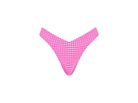 Y Cheeky Bikini Bottom - Pink Diva For Sale