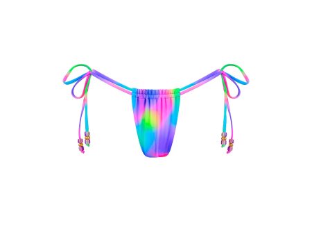 Tie Ruched Thong Bikini Bottom - Stardust Online Sale