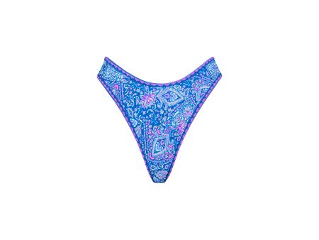 High Leg Thong Bikini Bottom - Lilac Moon Discount