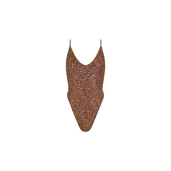 Plunge Cross Back One Piece - Kosmic Kat For Cheap