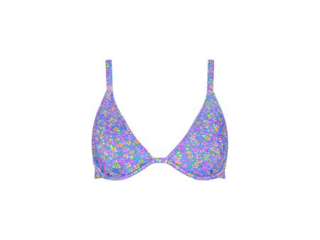 Underwire Triangle D+ Cup Bikini Top - Bubblegum Blossom on Sale