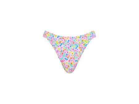 Wide Band Mid Full Coverage Bikini Bottom - Moonflower For Cheap