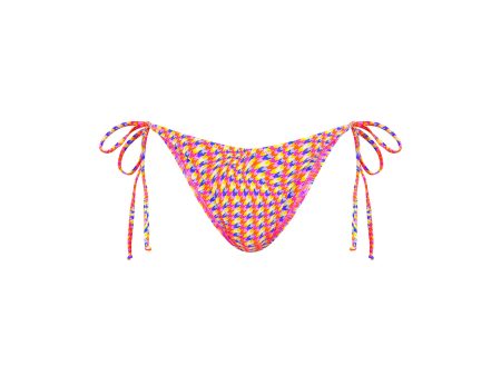 Dipped Cheeky Tie Bikini Bottom - Astro Pop on Sale