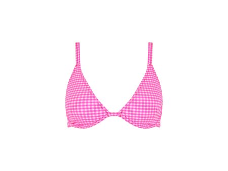 Underwire Triangle D+ Cup Bikini Top - Pink Diva Fashion