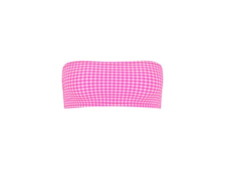 Slim Bandeau Bikini Top - Pink Diva Discount