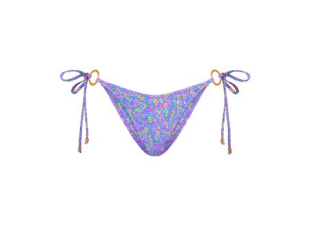 Ring Cheeky Tie Bikini Bottom - Bubblegum Blossom Online Hot Sale