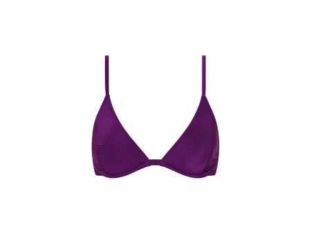 Underwire Triangle B-C Cup Bikini Top - Sugar Plum on Sale