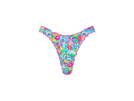 Lettuce Edge Thong Bikini Bottom - Mermaid Garden Online now