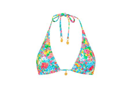 Classic Tie Halter Bikini Top - Mermaid Garden For Cheap