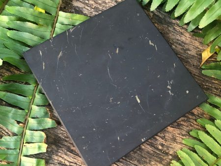 Shungite Tile 10x10cm ~ Unpolished Online Sale